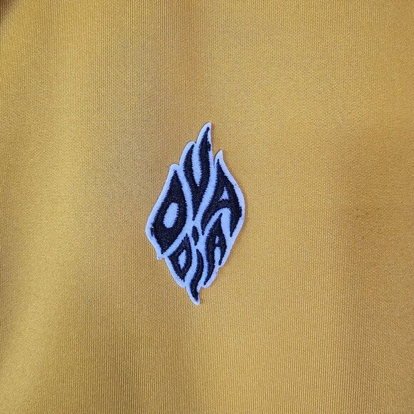 Ovadia & Sons Gold/Black Future Track Jacket L Athletic Fit Blokecore Casual - Picture 6 of 10